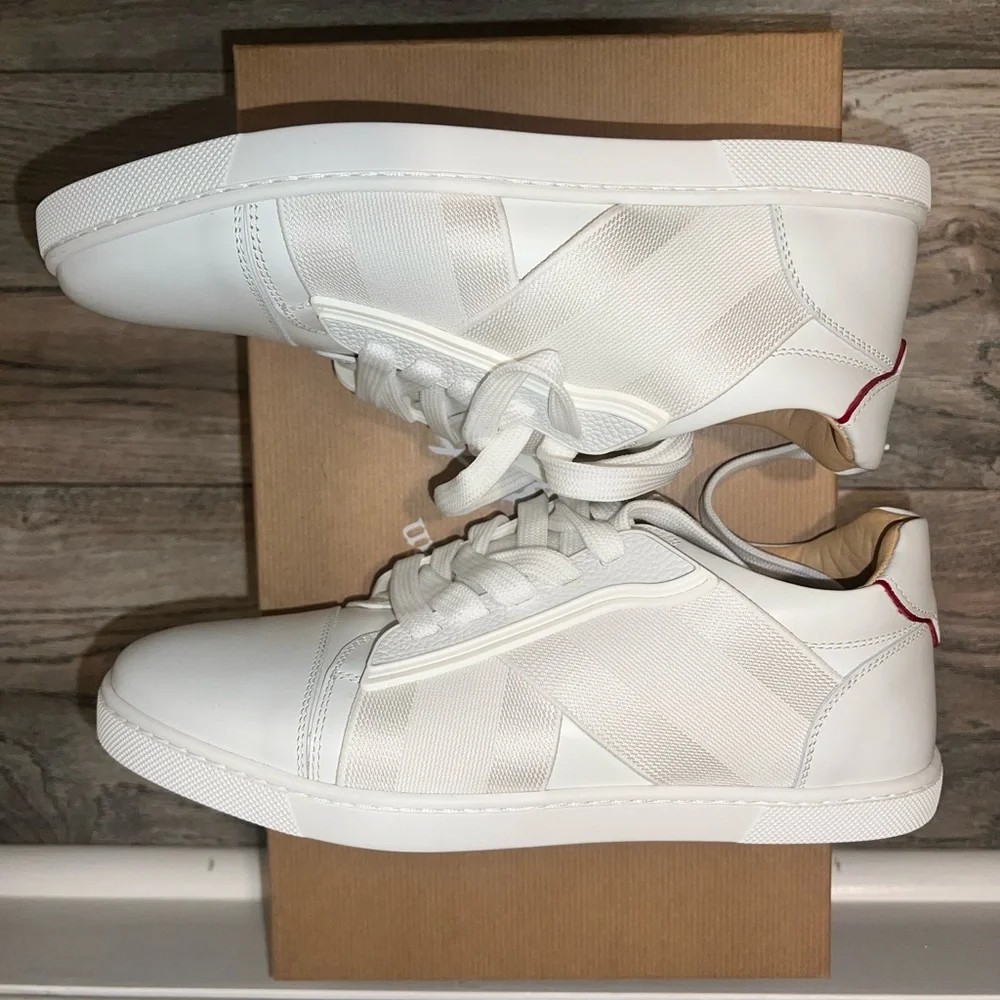 Christian Louboutin White Sneakers Sleek Minimalist Design - Picture 3 of 11